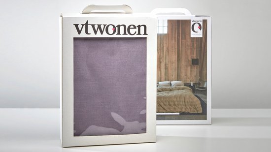 vtwonen Earth Bettbezug - Einzel - 140x200/220 - Dunkelblau