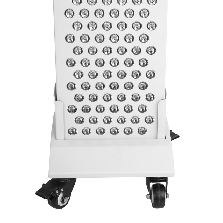 ATP Optimum Bodenstativ mit Rollen für die Rotlichttherapie - mobil und stabil - weiß - 60 × 60 × 180 cm
