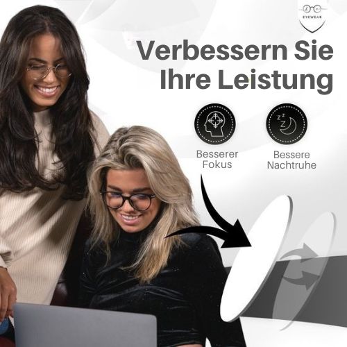 LC Eyewear - Displaybrille - Blaulichtbrille - Unisex - Mattschwarz