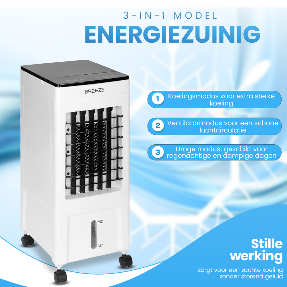 Breeze Mobile Air Conditioner 2.0 - 10.000 BTU - 35 x 30 x 68 cm - Weiß