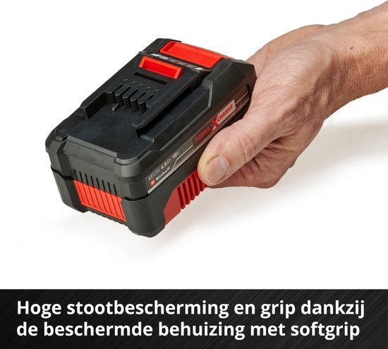 Einhell 18 V/4,0 Ah Power X-Change Starter-Set – 1x 4,0 Ah Akku und Schnellladegerät – universell für alle Power X-Change-Geräte