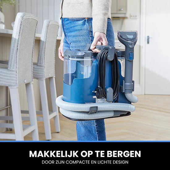 Vacmaster Easyclean Thermo – Beheizbarer Teppichreiniger – Fleckenentferner, bis zu 50 °C beheizbar – Reinigungsgerät mit Heizfunktion – Möbelreiniger 1200 W – Polsterreiniger mit Reinigungsmittel