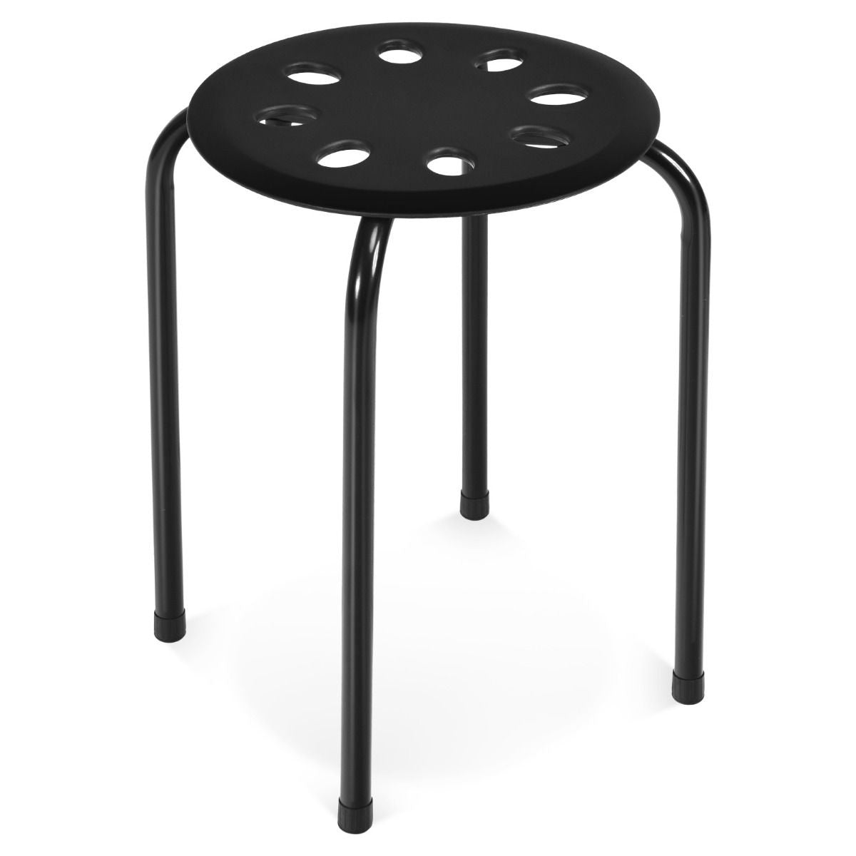 Stapelhocker 6er Set stapelbarer Metallhocker Esszimmerhocker Hocker für Home Office Klassenzimmer 44,5 cm Sitzhöhe 30 x 30 x 44,5 cm