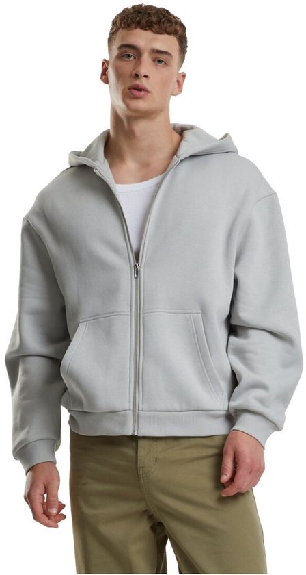 Urban Classics – Flauschige Weste mit Kapuze – S – Grau