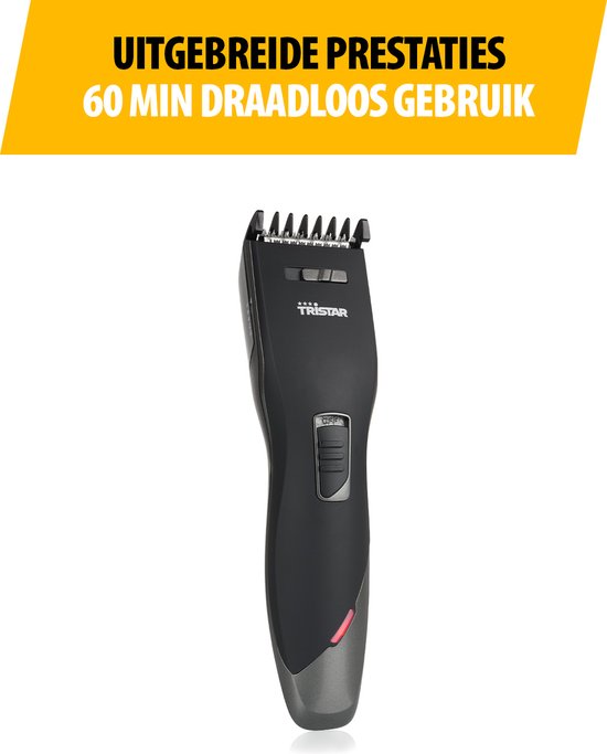 Tristar TR-2572 – Akku-Trimmer für Männer – 3 bis 30 mm – 60 Minuten kabelloser Betrieb – inkl. 2 Aufsätze