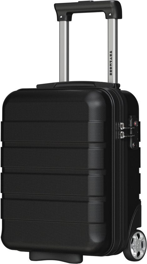 TRVLMORE Handgepäckkoffer – 40 x 30 x 20 cm – Unter-dem-Sitz-Koffer – 24 l – TSA-Schloss – 2 Rollen – Schwarz