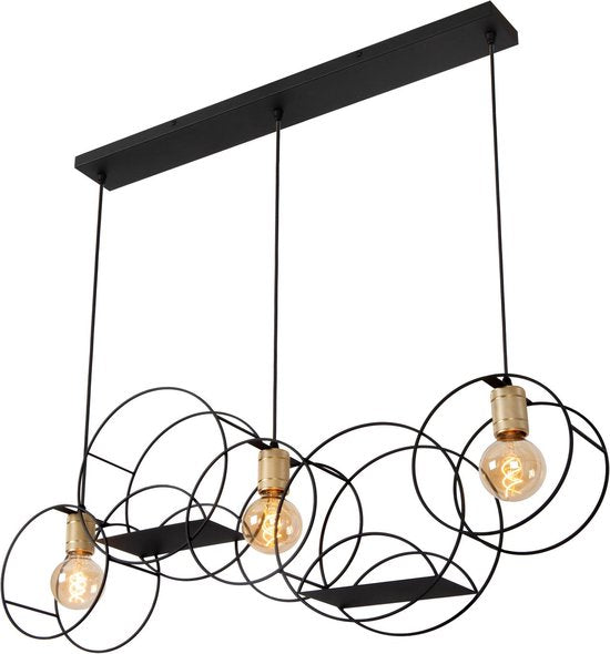 Lucide CIRCLE – Hängeleuchte – 3xE27 – Schwarz