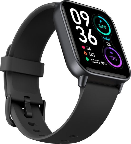 Maoo Boost 2 Smartwatch - Frauen & Männer - Android & iOS - Wasserdicht - Schwarz
