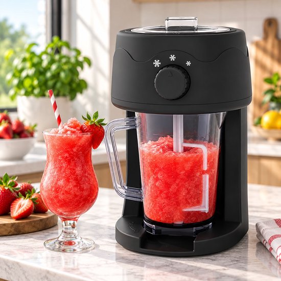 Nexxt Slushy-Maschine und Eiszerkleinerer – 1 Liter – 3 Mahlstufen – 30 W