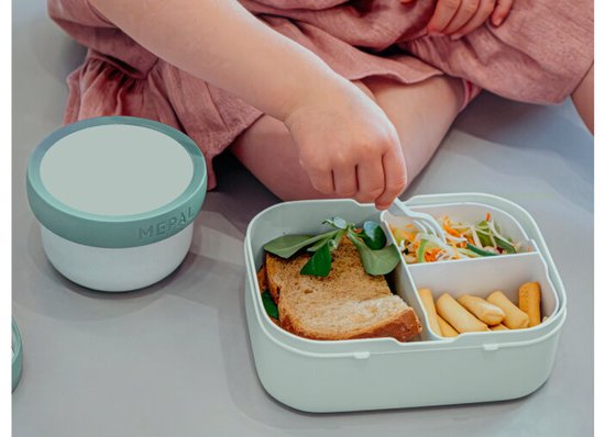 Mepal Lunchbox Campus – 750 ml – Brotdose mit Fächern für Kinder – Platz für 4 Scheiben Brot – Paw Patrol Pups