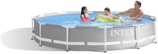 Intex Prism Frame-Schwimmbecken – rundes Modell – 366 x 76 cm – blau