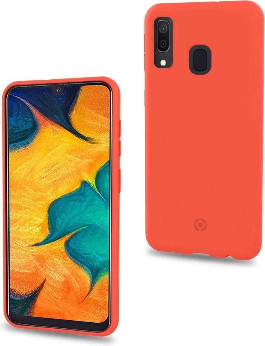 Celly Fall geeignet für Samsung Galaxy A40 - TPU Back Cover - Orange