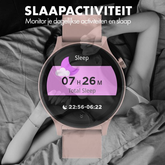 Denver Smartwatch - Android iOS - Volle Klingelfunktion - Sportuhr - Herzfrequenzmonitor - Sättigungsmonitor - Schlafmonitor - SWC338RO