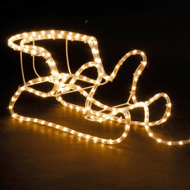 Generic Weihnachtsbeleuchtung - Weihnachts-Rentier mit Schlitten - Warmweiß