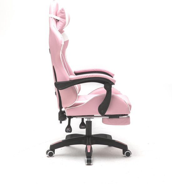 VDD Gaming Stuhl mit Fußstütze - Pink