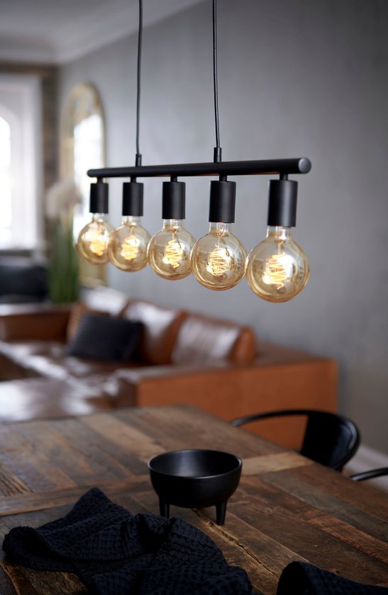 Nordlux - Paco 5-Spot Pendelleuchte Schwarz - 5 Lichtpunkte - Schwarz - Metall