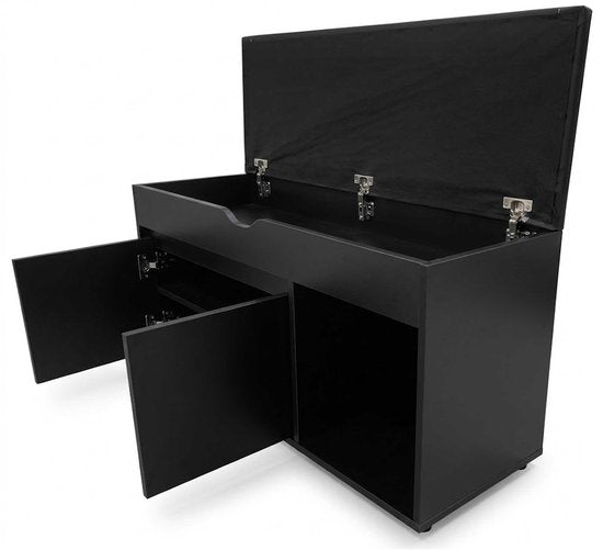 VDD – Schuhschrank – Schuhregal – Flurbänkchen – Schwarz