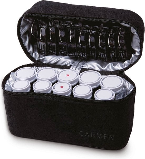 Carmen C2010 - Reise-Lockenwicklerset - 10 Rollen - Inklusive Reiseetui - Dual Voltage