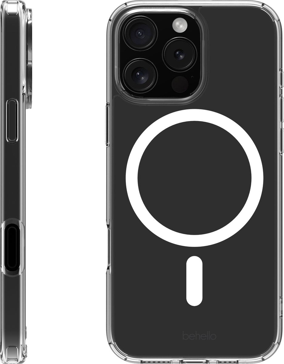BeHello Tasche iPhone 16 Pro - Magsafe - Transparent