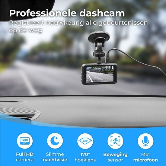 Nuvance - Dual Dashcam fürs Auto - Front- und Heck-Dashcam - Full HD - inkl. 32gb SD-Karte - Parkmodus mit G-Sensor und Nachtsicht - 170Â° Blickwinkel und IPS-Display