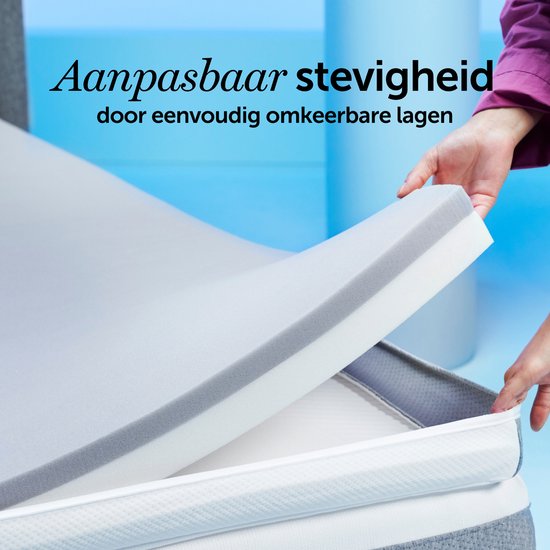 Cloudpillo Original Topper 90x200 – Matratzenauflage – Adaptive Stützschicht – 4-Jahreszeiten – Mit Gummibändern – Matratzenauflage