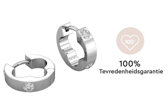 Yolora Damen Ohrringe mit Kalpa Camaka Kristalle - Silber - 18K Weißgold vergoldet - Damen Ohrringe Silber - Schmuck - Luxus-Geschenk-Box - Schöne Geschenk-Verpackung - Geschenk zum Muttertag