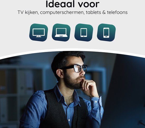Blaulichtbrille Filter - Computerbrille ohne Stärke - Displaybrille