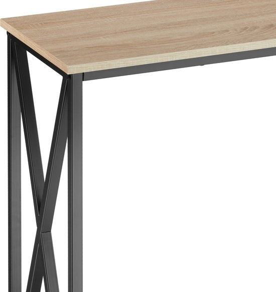 tectake - Konsolentisch Tacoma 100x35x80,5cm - hellbraun - 404671