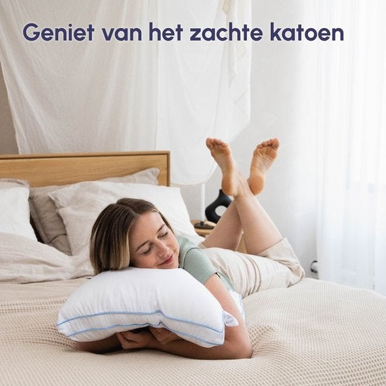 Calmzy Adjustable pillow - Kissen Schlafzimmer - Kissen Nackenschmerzen - Kissen 50x60 - Kissen Seitenschläfer