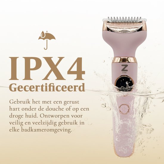 Ladyshave für Frauen - 4 in 1 Rasierer - Achseln - Beine - Nasentrimmer - Augenbrauen - Nase - Zeri