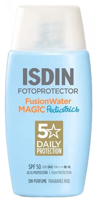 ISDIN – Pediatrics Fusion Water SPF50 – 50 ml – Sonnencreme für Kinder