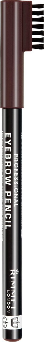 Rimmel London Professional Augenbrauenstift – 001 Dark Brown – 1 g – mit Kamm – wischfest