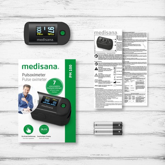 medisana PM 100 – Schwarzes Pulsoximeter