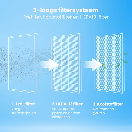 Auronic HEPA13 Filter Compact - Kohlefilter - Geeignet für AU1003282