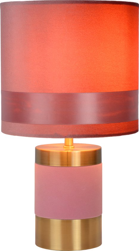 Lucide EXTRAVAGANZA FRIZZLE – Tischlampe – Ø 18 cm – 1xE14 – Rosa