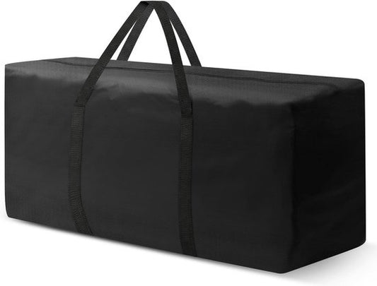 Kissensack für Gartenkissen XXL - Gartenmöbelhülle - Gartenmöbel-Aufbewahrungshülle - Wasserdichte Schutzhülle - Abdeckungen für Gartenmöbel - UV-Schutz - Wetterfest - Schwarz