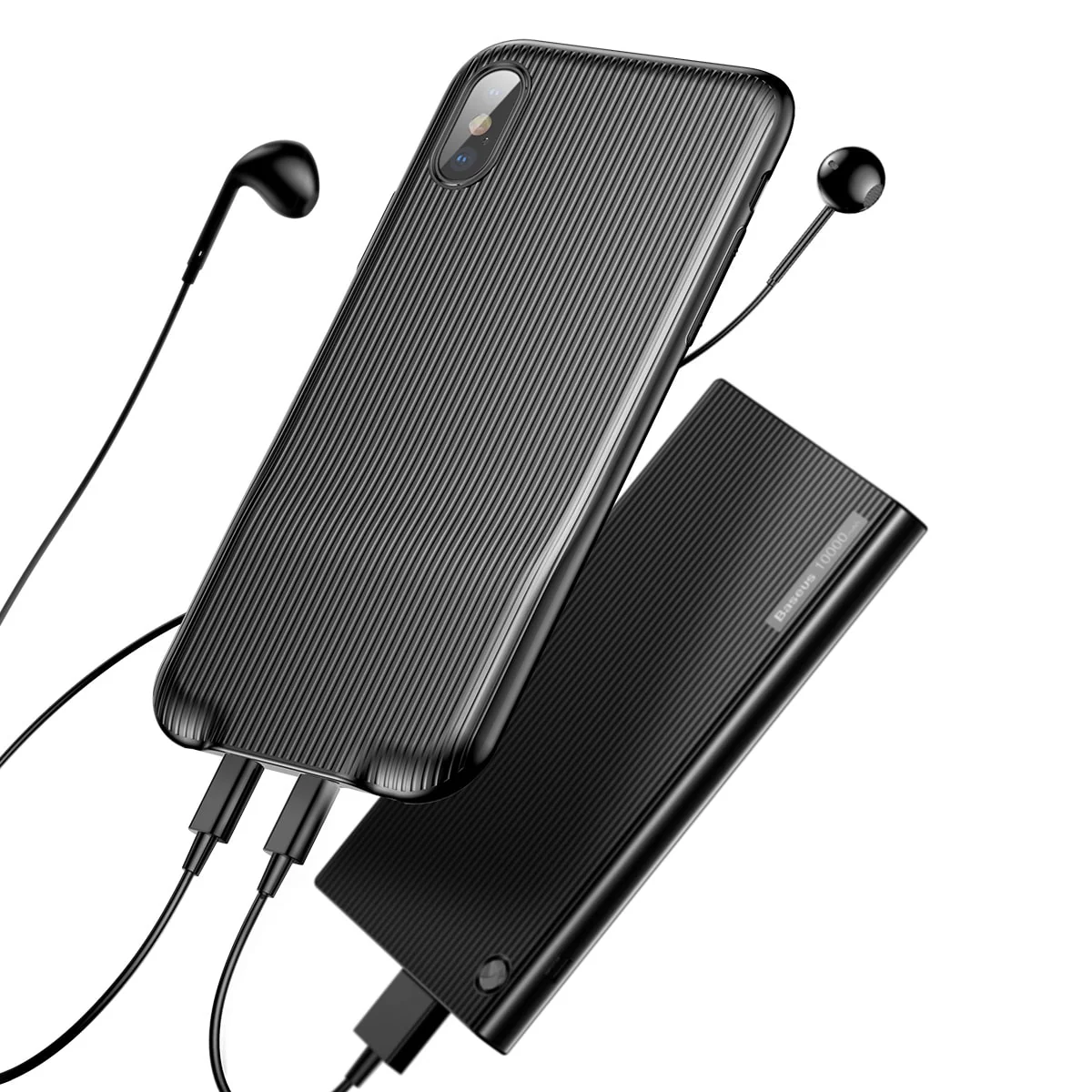 Audio Case, Baseus, für iPhone X/XS, Schwarz
