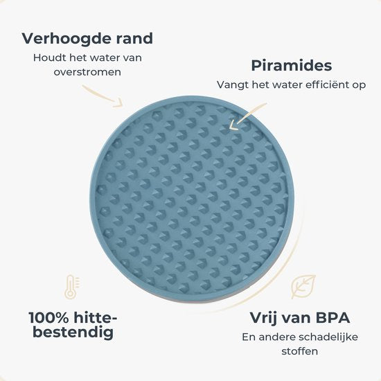 Castagnola Silikon-Untersetzer - Untersetzer für Gläser - Design-Untersetzer mit Halter - Untersetzer-Set - Anti-Rutsch - 14er-Set - Grün