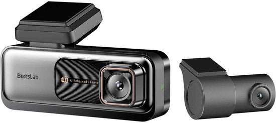 Botslab G980H Pro 2CH 4K WLAN GPS 2CH 64 GB Dashcam – 4K-Kamera vorne + 2K-Kamera hinten - 2,45-Zoll-LCD-Display - WLAN und GPS - Parkmodus - 64 GB Micro-SD-Karte - Dashcam für das Auto