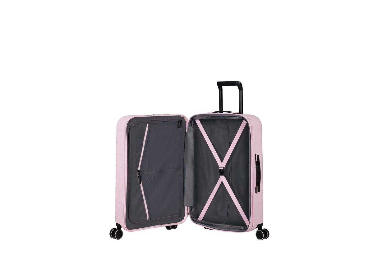 American Tourister Novastream Spinner Trolley – Erweiterbar – TSA-Schloss – Größe 67 cm – Dark Slate