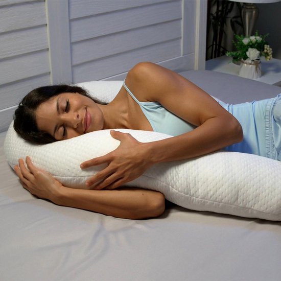 Dreamolino Swan – 2 Stuck – ergonomisches Kissen für Seitenschläfer – 7-in-1-Komfortkissen – stützt und wirkt stabilisierend – Schwangerschaftskissen – Stillkissen – atmungsaktives Körperkissen