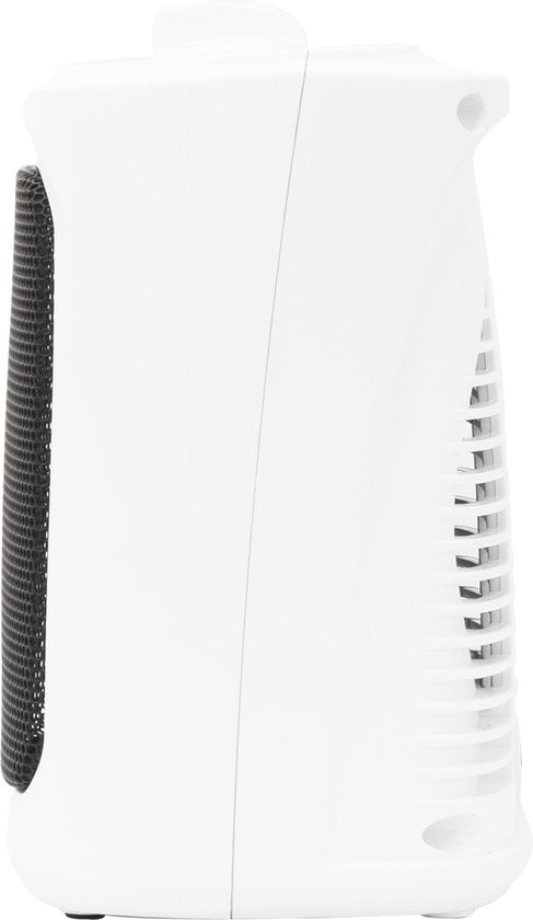 Inventum KC221W - Keramischer Elektroheizer - Freistehend - Gebläsebetrieb - Bis zu 60 m3 - Weiß/Schwarz