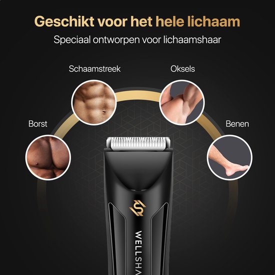 Wellshave Bodygroomer Men PRO - Body Trimmer Men - Rasierer für Schambereich & Körper