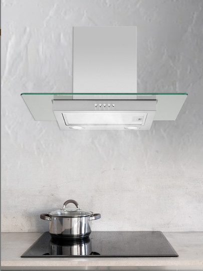 Hanseatic Dunstabzugshaube SY-3288B3-P1-C120-L52-600 – Grau – 60 x 40 x 82 cm – Edelstahl, LED, 3 Stufen