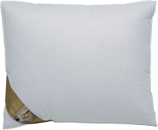 Ten Cate Kopfkissen – Kopfkissen bei Nackenbeschwerden – Gänsedaunen & Gänsefedern – Dreikammer – Kopfkissen – Geeignet für Rücken-, Seiten- und Bauchschläfer – Ergonomisches Boxkissen – 50 x 60 cm