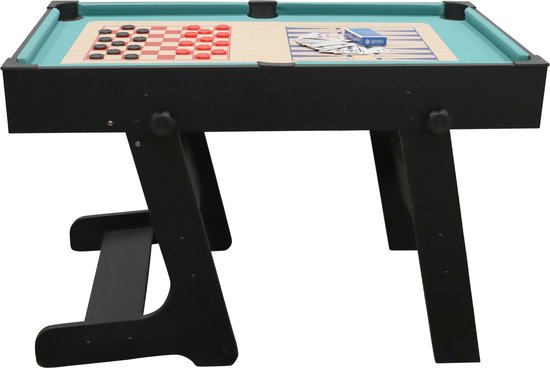 Cougar 16-in-1-Multispieltisch – Schwarzer Spieltisch mit 16 Spielen – Inklusive Zubehör – Für Kinder und Erwachsene