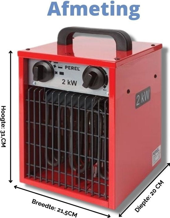 Perel Heizlüfter, für den Innenbereich, 3 Heizstufen, 2000 W