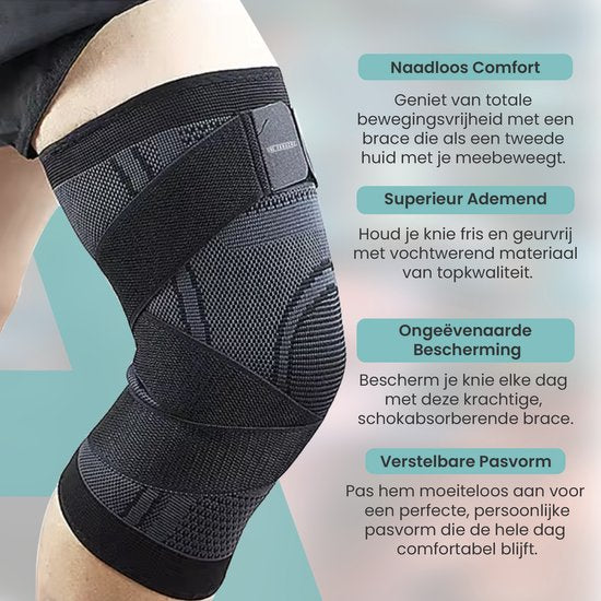 MR. PANACHE Knieschiene - Knieschiene - Knieschiene Damen - Knieschiene Arthritis - Knieschiene Support Knee - Patella Brace - Relief of Joint Pain - Knieschiene Hinge - Knieschiene Meniskus - Größe XL - Schwarz