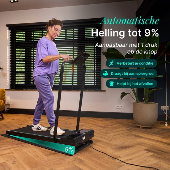 Dreaver Elevate Pro – 2-in-1-Laufband, zusammenklappbar, 12 km/h, mit 9 % Steigungsfunktion – inklusive App und Zubehör – Laufband – Treadmill – Walking-Band – Walking Pad – für zu Hause