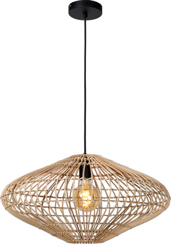 Lucide MAGALI - Hängeleuchte - Ø 56 cm - 1xE27 - Natur - Japandi